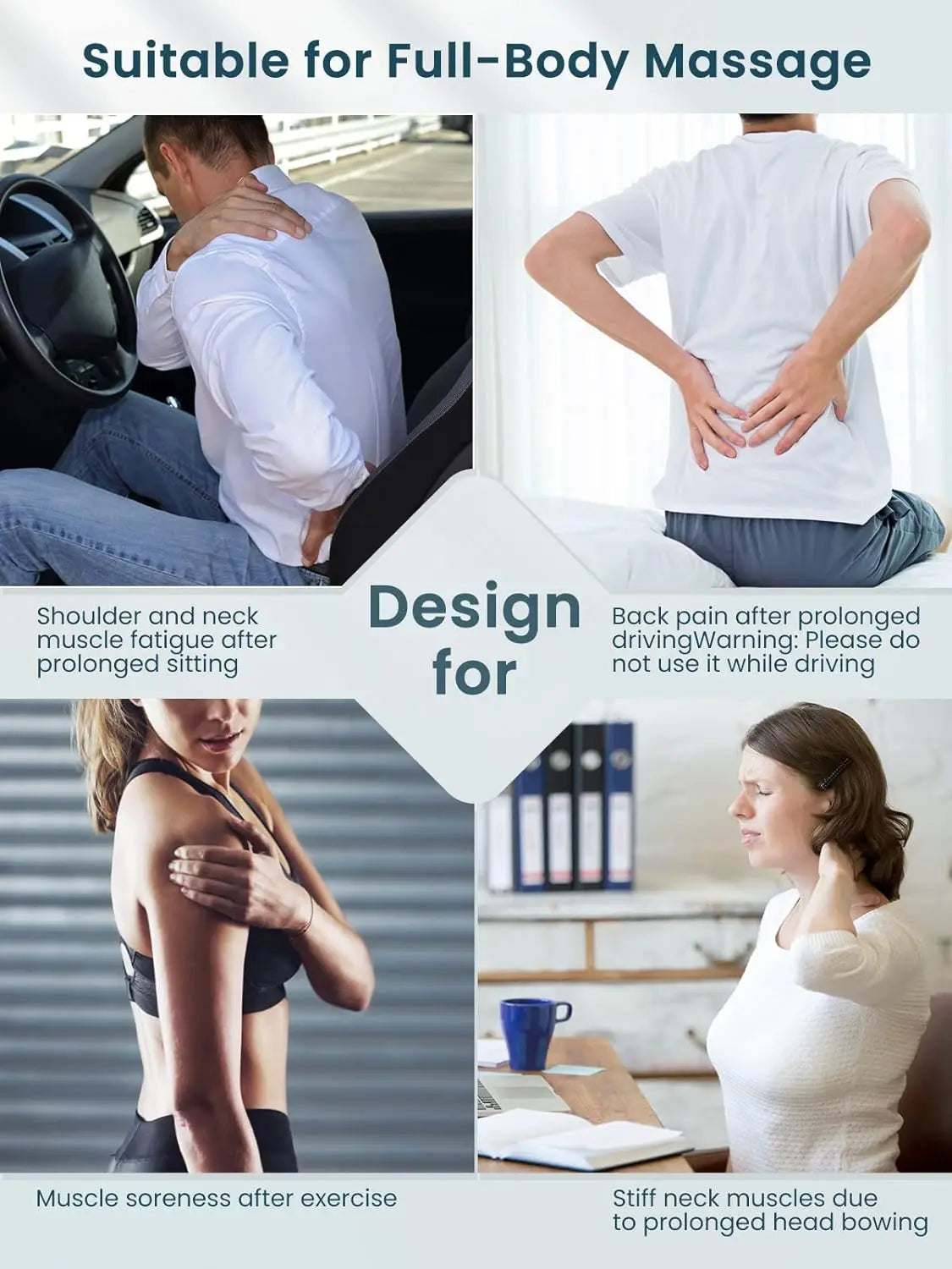 ComfortFit Shiatsu Neck and Shoulder Massager