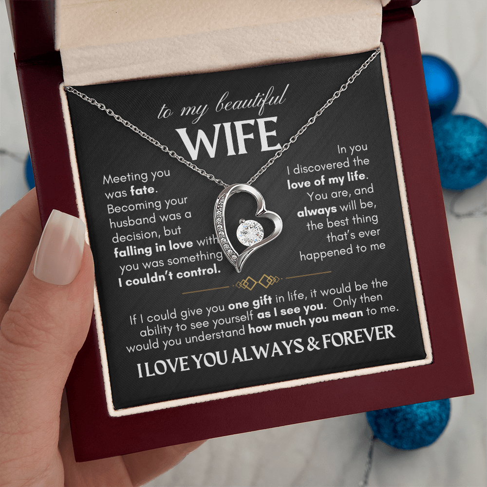 To My Wife - Forever Love Necklace Gift Set
