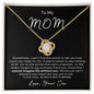To My Mom Necklace, Mama, Gift For Birthday, I Love Mom Mother Day Gift, From Son