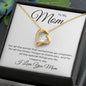 To My Mom Loveknot Necklace