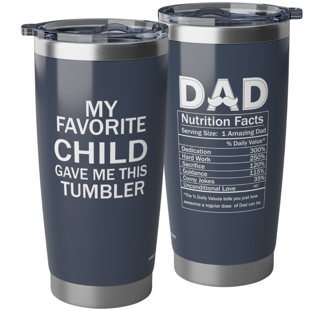 Gifts For Dad From Daughter, Son, Kids , Birthday Gifts For Dad, Father, Husband,  Bonus Dad, New Dad, Gave Me This Tumbler, Pregnant Dad - Funny Gifts For Dad - 20 Oz Tumbler