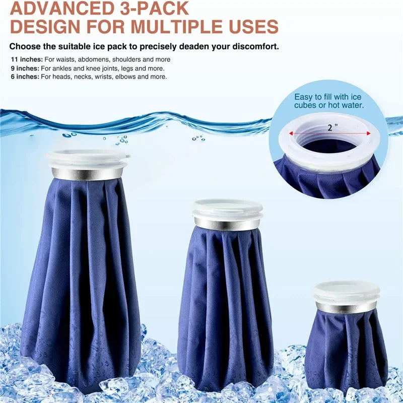 Reusable Ice Bags with Support Wrap