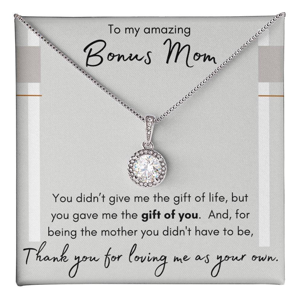 Bonus Mom, Step Mom, Step Mother, Mother In Law, Wedding Gift Necklace