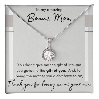 Bonus Mom, Step Mom, Step Mother, Mother In Law, Wedding Gift Necklace