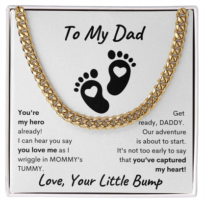 Daddy To Be Keepsake Gift, From Baby Bump, New Father, Father To Be ,Expectant Dad, First Father's Day for New Dad, Ultrasound Present