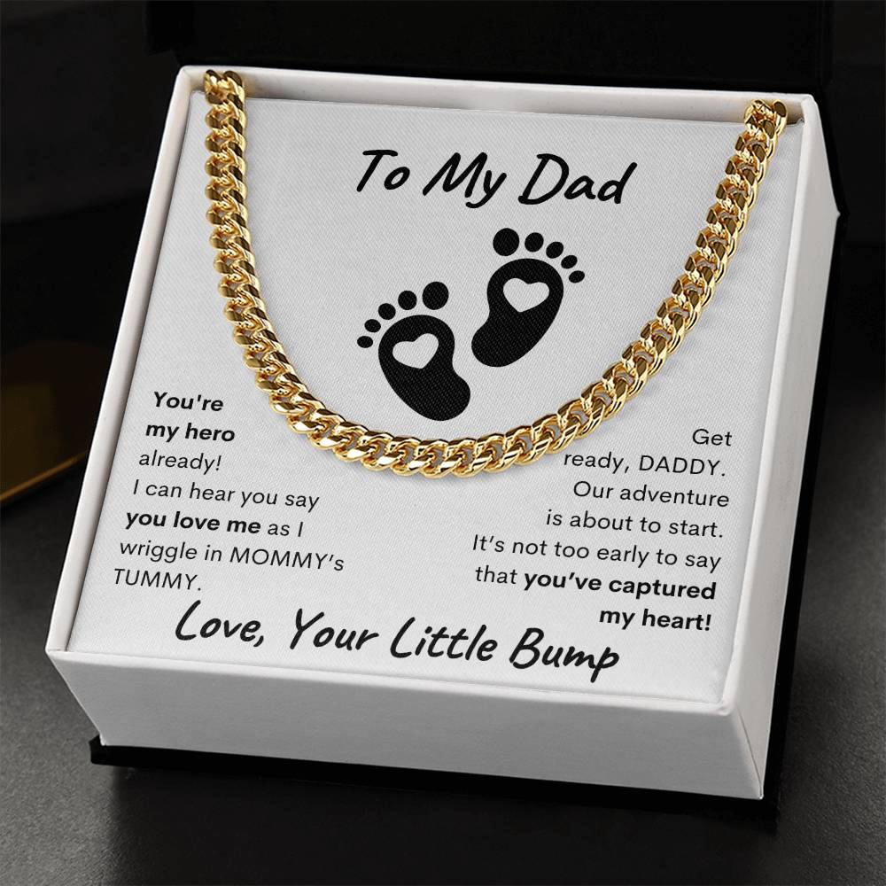 Daddy To Be Keepsake Gift, From Baby Bump, New Father, Father To Be ,Expectant Dad, First Father's Day for New Dad, Ultrasound Present