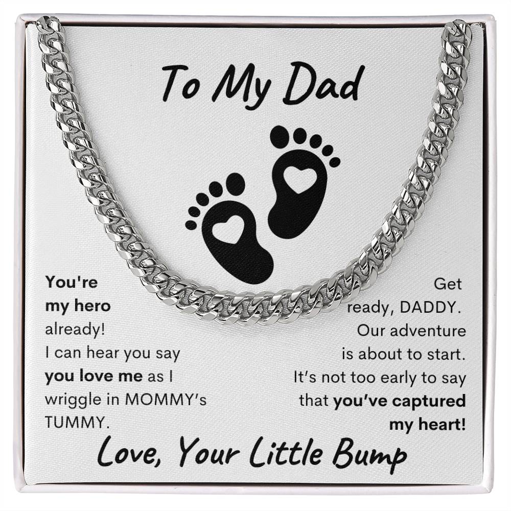 Daddy To Be Keepsake Gift, From Baby Bump, New Father, Father To Be ,Expectant Dad, First Father's Day for New Dad, Ultrasound Present