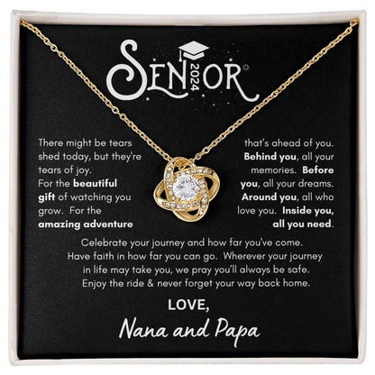 Senior 2024 Graduation  - Loveknot Necklace from Nana and Papa WB2