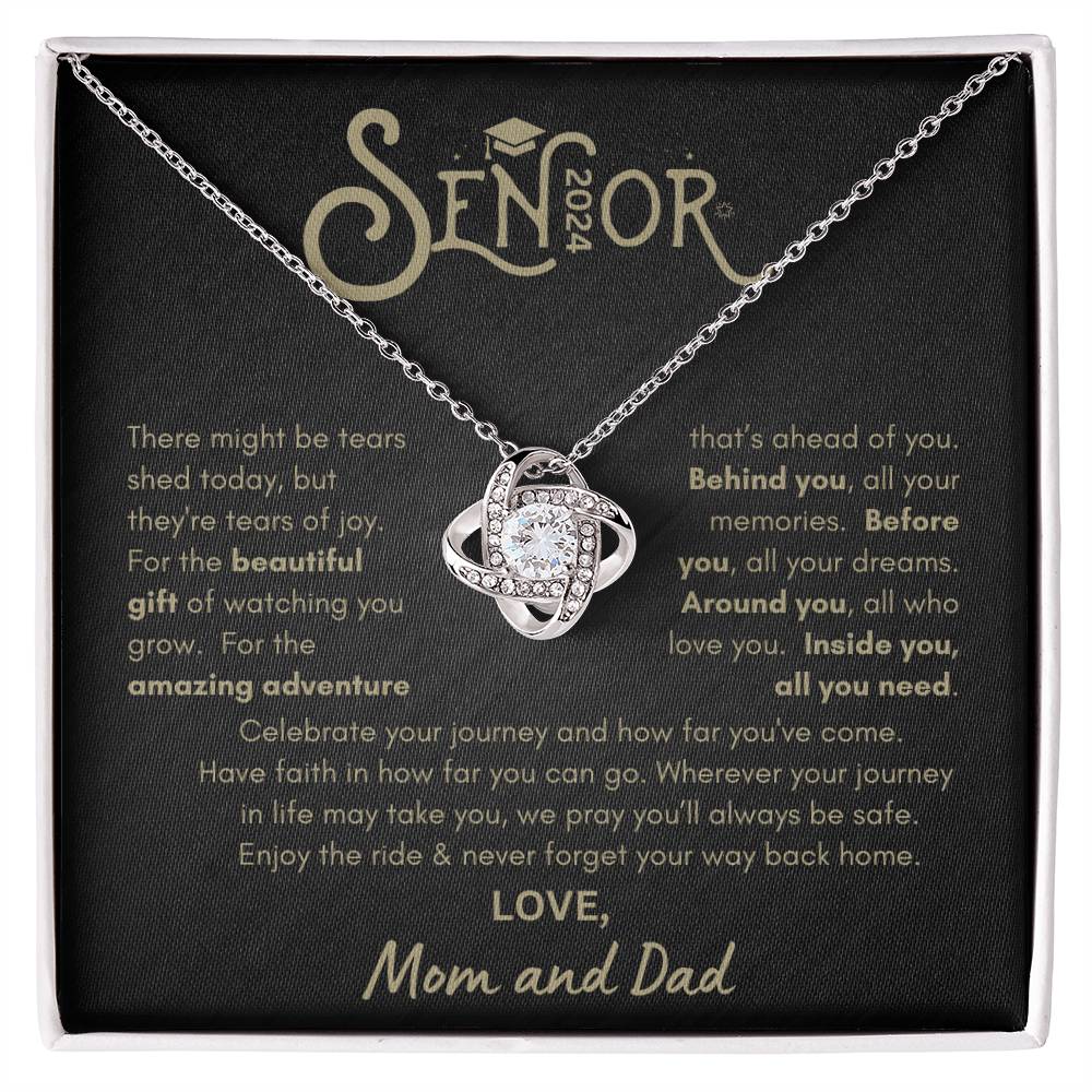 Senior 2024 Graduation - Loveknot Necklace from Mom and Dad GBB2