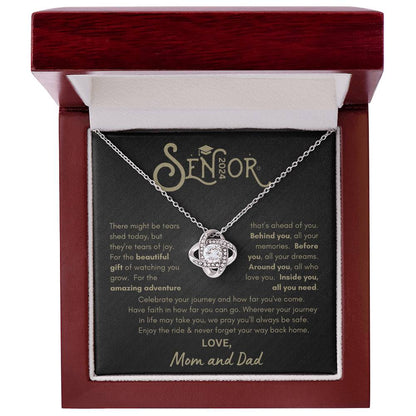 Senior 2024 Graduation - Loveknot Necklace from Mom and Dad GBB2