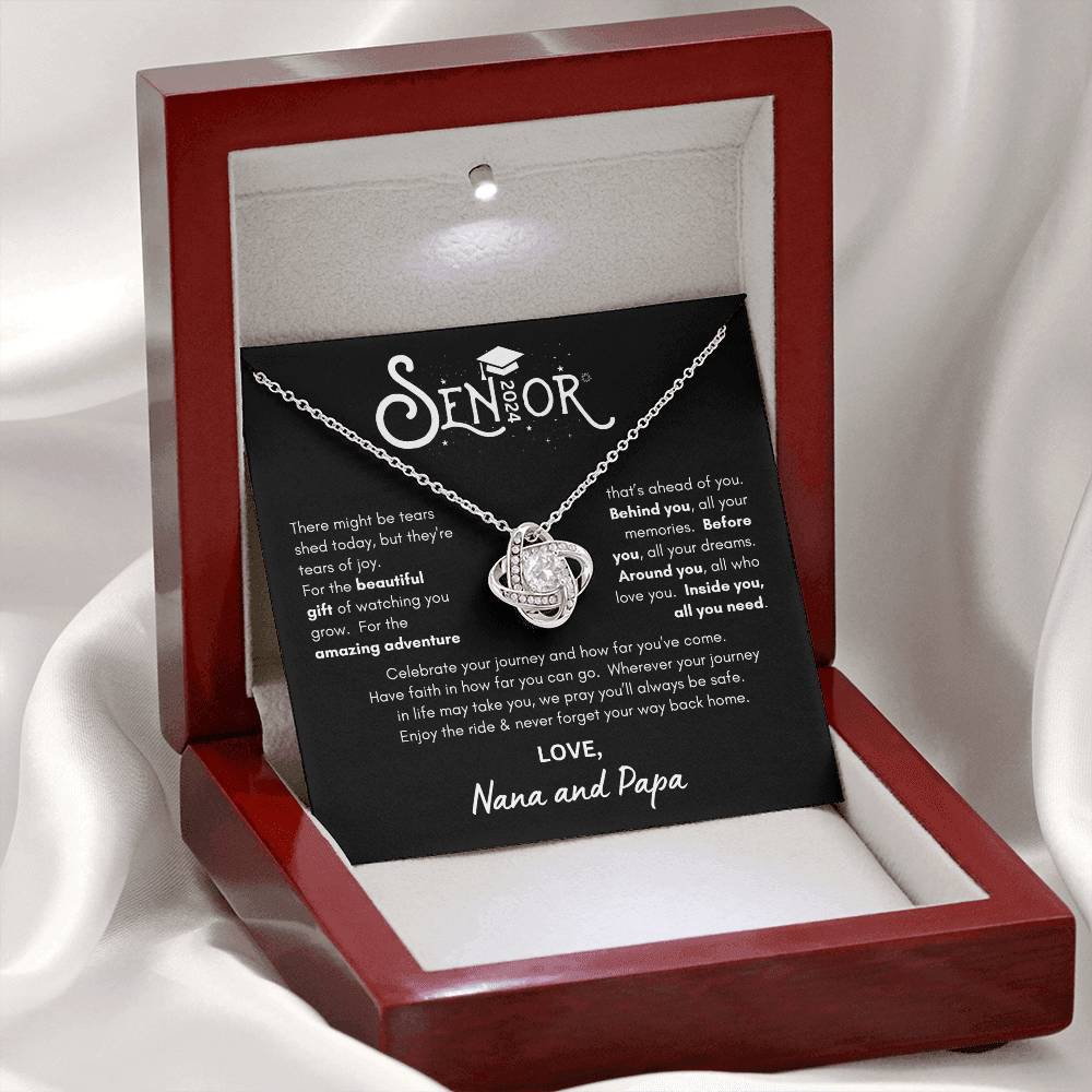 Senior 2024 Graduation  - Loveknot Necklace from Nana and Papa WB2