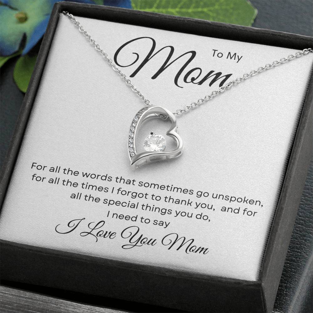 To My Mom Necklace, Mama, Gift For Birthday, I Love Mom Mother Day Gift,